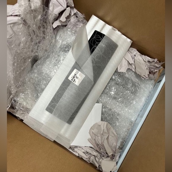 New in box Trifecta Modern Metal Wall Art Extra Large 3 Piece Set W Papers - Picture 3 of 6